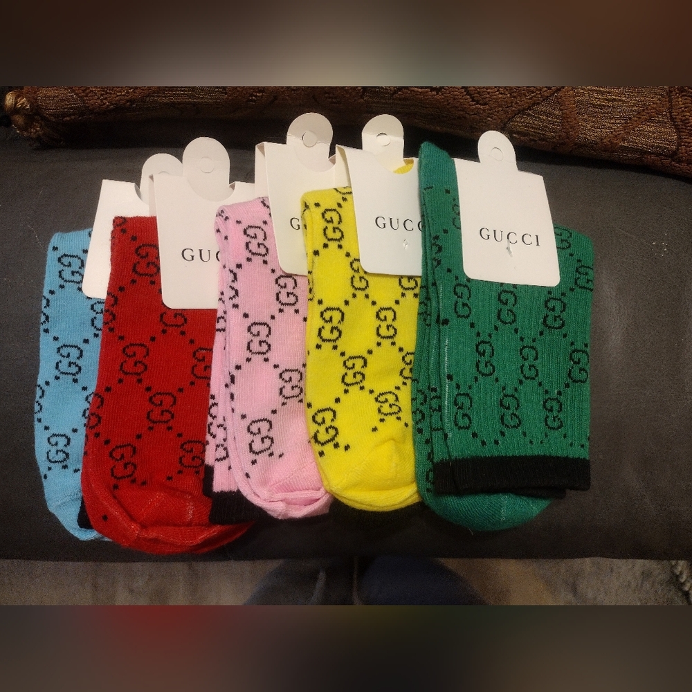 Lot of 5: GG Monogram Socks